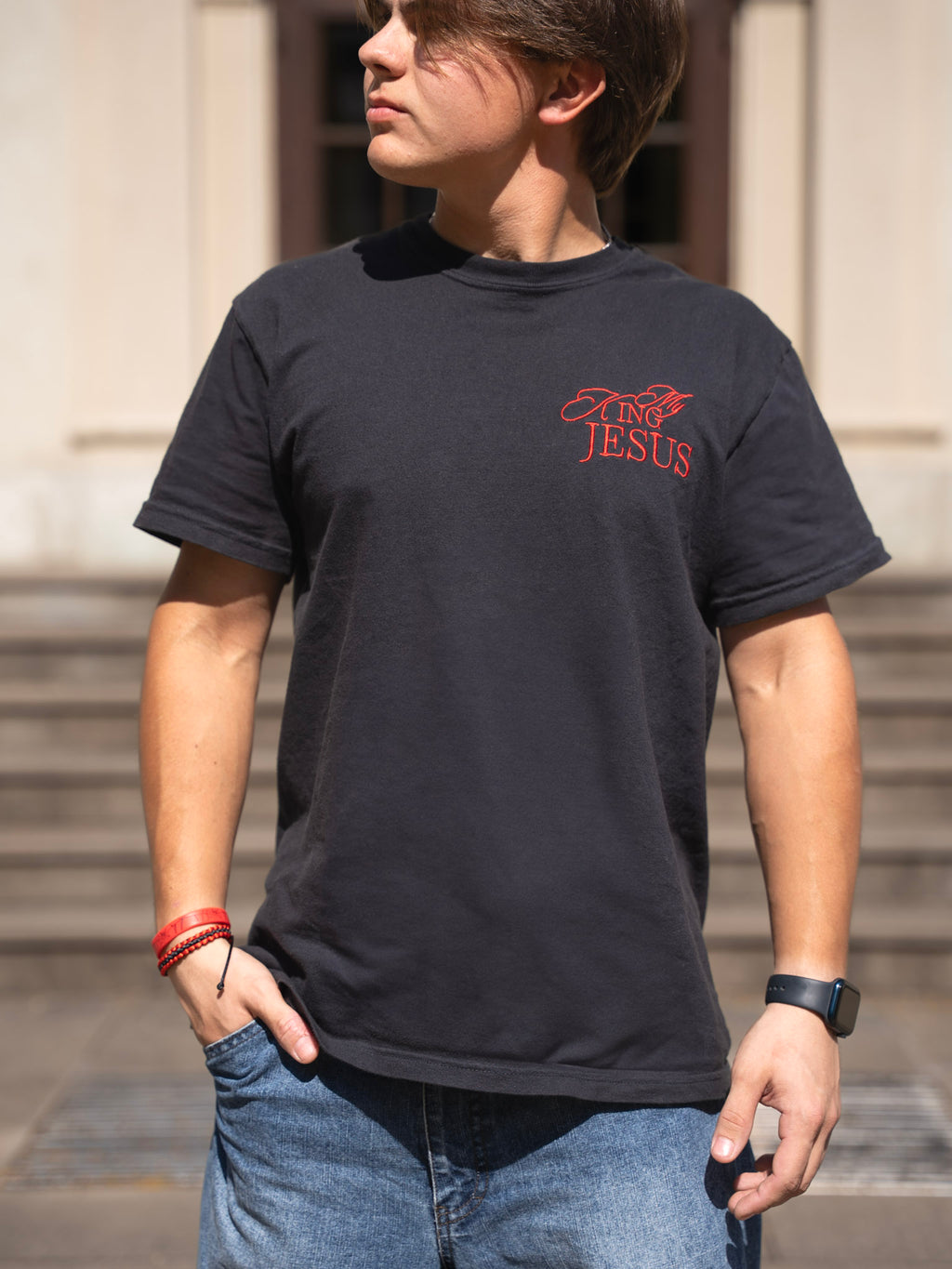 My King Jesus (Red) Short Sleeve T-shirt