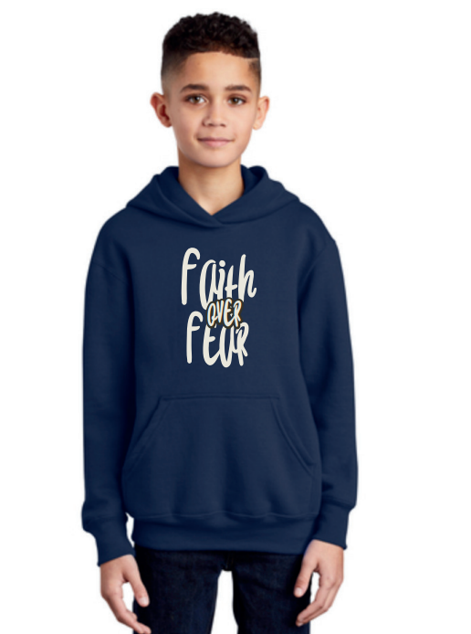 Faith Over Fear Child Hoodie